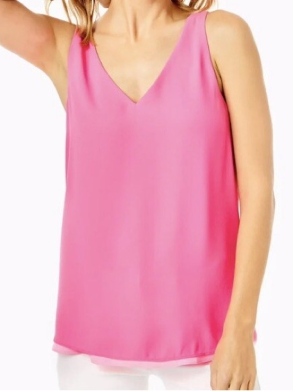 Lilly Pulitzer Florin Sleeveless V-neck Reversible Tank EUC Size XS